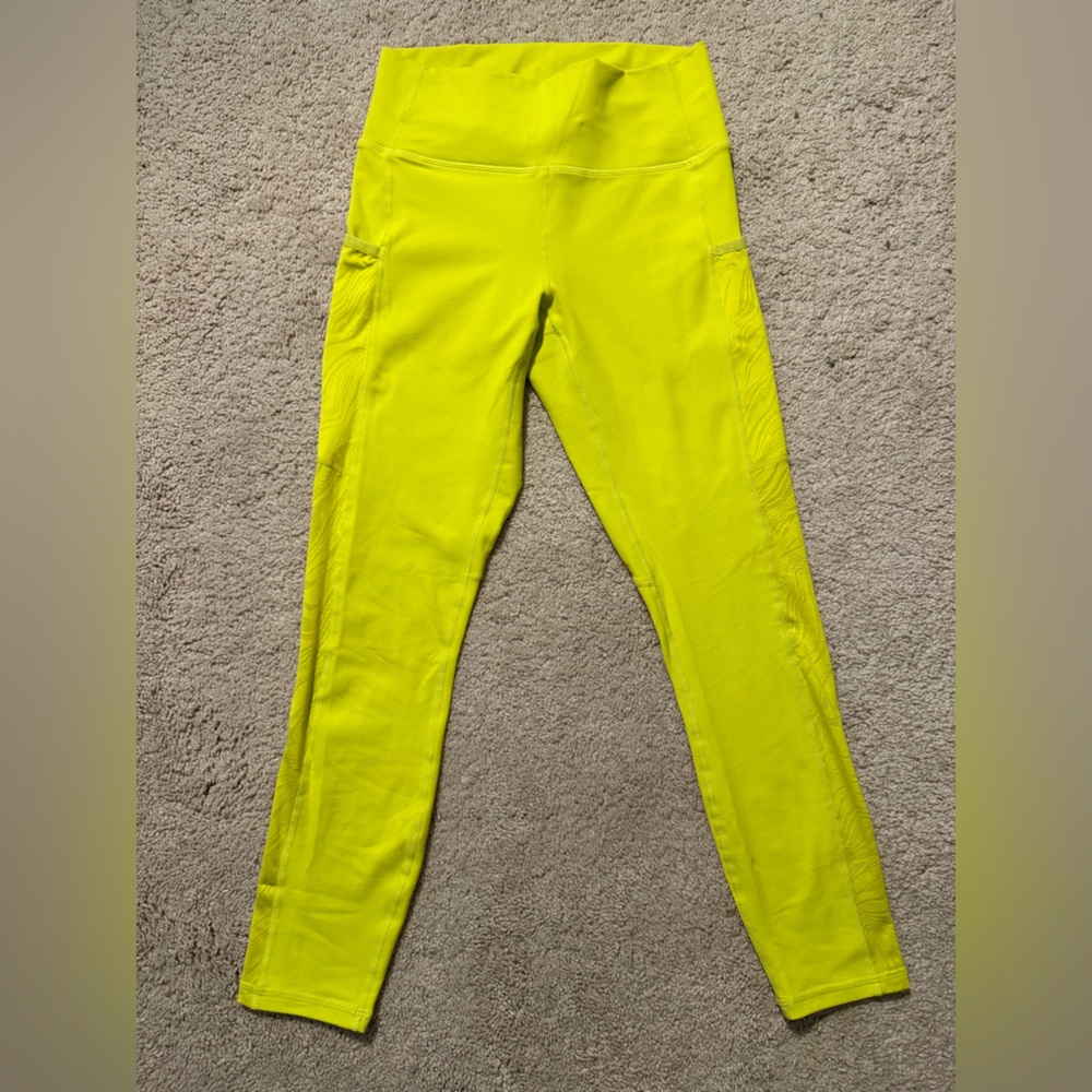 Fabletics Neon Yellow Powerhold Leggings